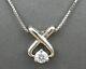 0.50 Ct Round Cut Diamond Women's Pendant Necklaces 14k White Gold Finish
