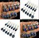 100% Natural Blue Lapis Lazuli. 925 Silver Plated Fashion Jewelry Earring Lot