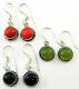 100% Natural Multi-mixed Stone. 925 Silver Plated Fashion Jewelry Earring Lot
