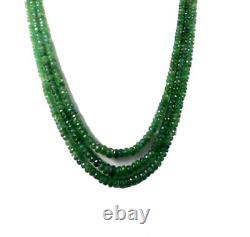 100% Natural Zambian Faceted Emerald Gemstone Necklace For Beautiful Girl