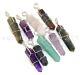 100 Pcs. Lot Mix Stone Pencil Wire Wrapping Lot Silver Plated Pendants Jewelry