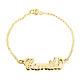 10k Solid Yellow Gold Beautiful Personalized Name Bracelet Special Gift