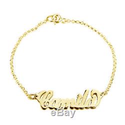 10k Solid Yellow Gold Beautiful Personalized Name Bracelet Special Gift