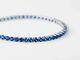 12 Ct Lab-created Sapphire Women's Tennis Bracelet 14k White Gold Plated Silver