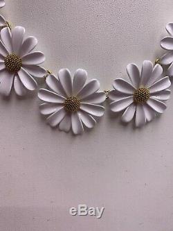 $148 Kate Spade gold tone white daisy flower INTO THE BLOOM A 310