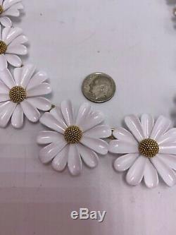 $148 Kate Spade gold tone white daisy flower INTO THE BLOOM A 310