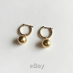 14K Yellow Gold drop earrings for baby girl