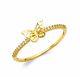14k Yellow White Gold Women's Butterfly Ring Beautiful Dainty Solid Gold Cz
