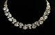 14k Gold Gf Necklace Made With Swarovski Crystal Diamond Stone Bridal Jewelry