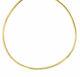14k Gold Omega Necklace, Omega Chain Necklace 1m-2mm 16-20in, Necklace For Women