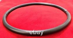 15 8mm Clear Gloss Finish Matte Black Titanium over Stainless Eternity Collar