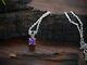 1ct Round Amethyst Lab Created Solitaire Pendant 14kwhite Gold Plated Free Chain