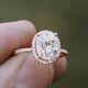 1.20 Ct. Beautiful Oval Cut Diamond Engagement Ring D, Vs1 Gia Halo Style