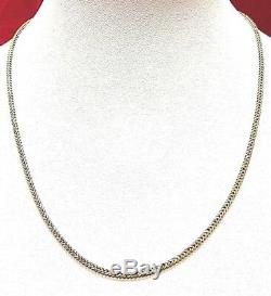 (1) 22ct Solid Gold 19 Inch Wheat Style Link Asian Chain Full British Hallmark