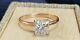 1.50ct Solitaire Princess Cut Diamond 14k Yellow Gold Plated Birthday Gift Ring