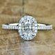 1.50 Ct. Beautiful Oval Cut Diamond Engagement Ring D, Vvs1 Gia Halo Style Pave