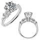 1 Carat G-h Diamond Beautiful Bridal Engagement Women Ring 14k White Gold