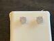 2.00ct Round Cut Real Moissanite Cluster Stud Earrings 14k Yellow Gold Plated Fn