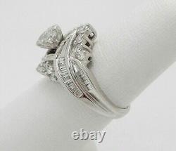 2.20 Ct Round Cut Lab-Created Diamond 14k White Gold Plated Engagement Ring
