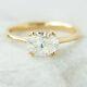 2.50ct Oval-cut Vvs1 Diamond Solitaire Engagement Ring 14k Yellow Gold Finish