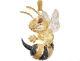 2.50 Ct Multi Color Sim Diamond Large Angry Bee Pendant 14k Yellow Gold Plated
