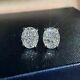 2 Ct Oval Cut Simulated Diamond Women's Stud Earrings 14k White Gold Plated Fn