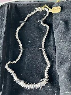 2 Tennis Necklaces 14k 6.6 Carot White & Yellow