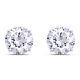 2ct Simulated Round Diamond Unisex Solitaire Stud Earrings 10k White Gold