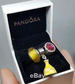 3 beauty and the beast Belle dress Pandora murano, red radiant rose 791576ENMX