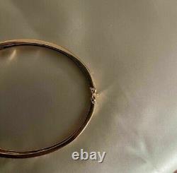 4 Ct Round Cut Moissanite Women's Love Bangle Bracelet 14K Yellow Gold Plated