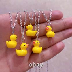 5000pcs Yellow plastic ducky Necklace-mini rubber ducky Necklace jewelry