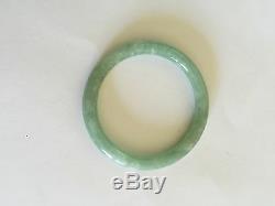 51 Mm Green Round Jade Bangle Bracelet
