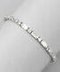 6ct Baguette & Round Cut Simulated Diamond Tennis Bracelet 14k White Gold Plated