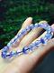 8mm Rare Natural Clear Beautiful Blue Dumortierite Crystal Beads Bracelet Aaaa