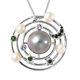 925 Silver Rhodium Plated Pendant Necklace For Women Size 18