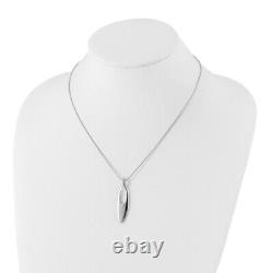 925 Sterling Silver Diamond Necklace 18 with 2 Extender High-Quality Jewelry