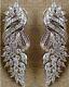 925 Sterling Silver Earrings Cubic Zirconia Baguette Marquise