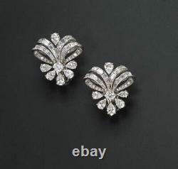 925 Sterling Silver Earrings Cubic Zirconia Baguette Pear tud