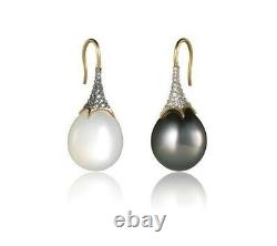 925 Sterling Silver Earrings Cubic Zirconia Pearl Women