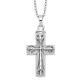 925 Sterling Silver Vintage Cross Ash Holder 18 Inch Necklace Jewelry Pendant