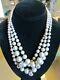 Alexis Bittar Silver Beaded 3 Layer Necklace Mint Condition