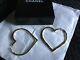 Absolutely Beautiful Authentic Chanel Heart Earrings With Small Cc Engravings