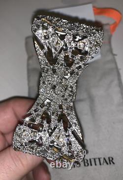 Alexis Bittar Crystal Bow Cuff Bracelet NWOT