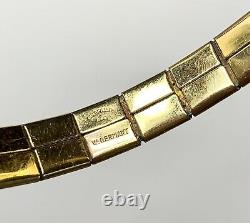 Andreas Daub Gold fill Snake Bracelet. A+D, Germany. Antique Serpent Jewelry