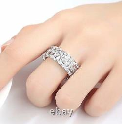 Astonishing Fashion Jewelry Engagement & Wedding Women's Eternity Silver Band