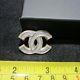 Auth. Nwot Chanel Beautiful Silver And Gold Outlined Brooch Pin Sold Out
