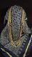 Authentic Chanel 1971-1980 Gold Tone & Red Gripoix Glass Necklace