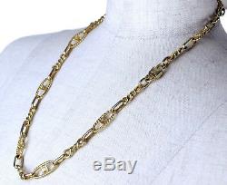 Authentic Celine Paris Gold Tone Chain Necklace Chain Accessories Jewelry Used