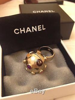Authentic Chanel Beautiful Cocktail Ring (Size 7)