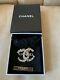 Authentic Chanel Brooch Cc Logo Pearls Camellia Beautiful